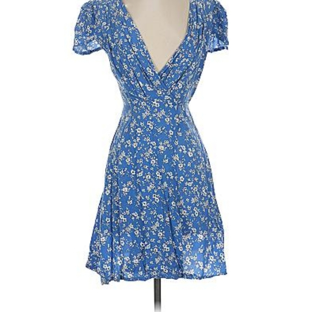 Floral Blue Dress